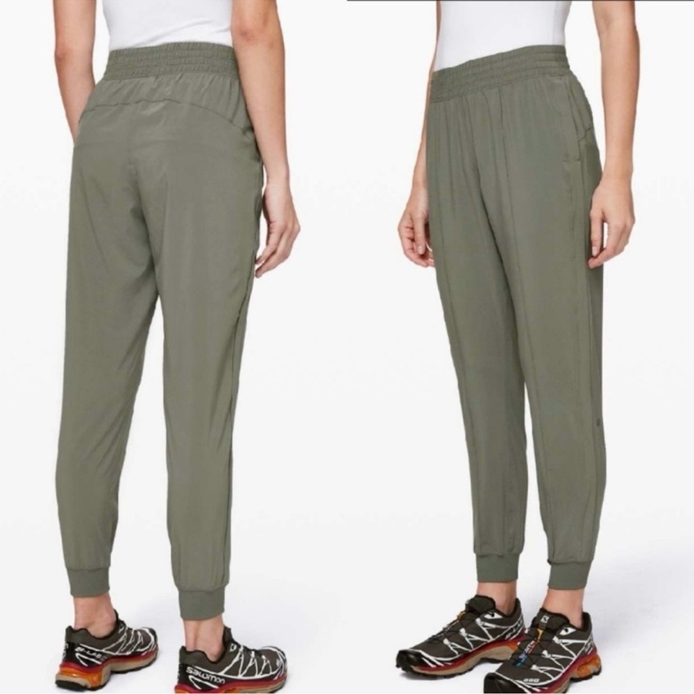 Lululemon Wanderer Cropped Jogger Grey Sage Green Size 12